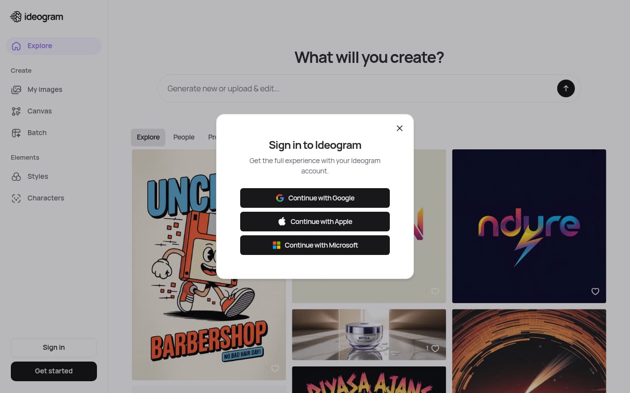 Ideogram.ai — captura de pantalla