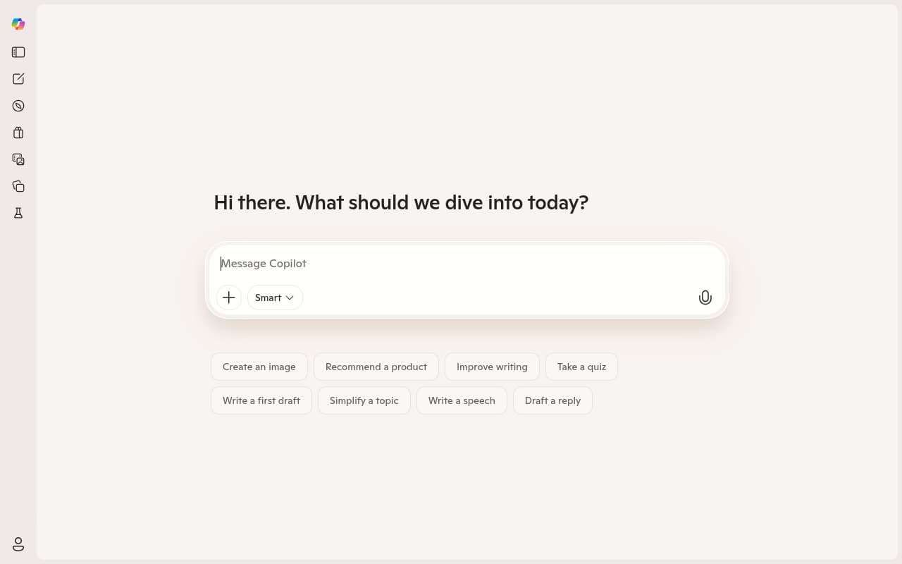 Microsoft Copilot — captura de pantalla