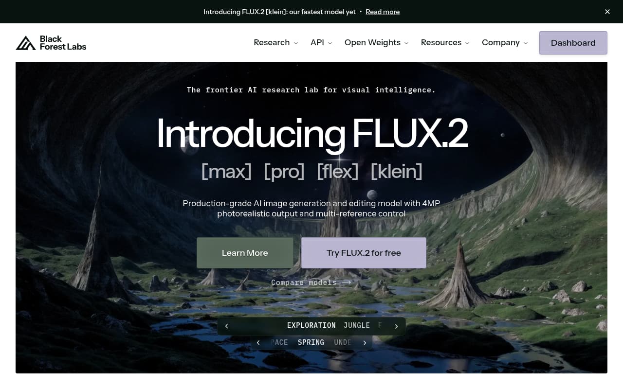 Black Forest Labs — captura de pantalla